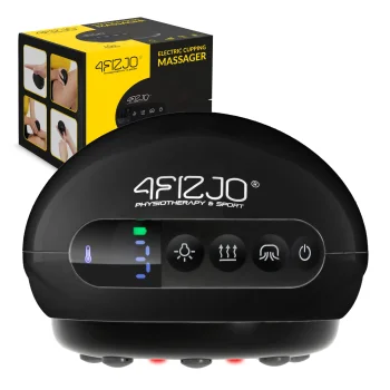 4Fizjo 1055 Electric Cupping Massager, Black