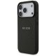 Guess Grained Ring MagSafe Phone Case Cover iPhone 17 Pro - black