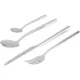 Alessi Clivo PU10S24 24-Piece Cutlery Set, Silver