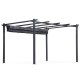 MultiGarden Garden Pergola 3x4 m, Steel Construction, Grey