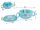 Baby Feeding Tableware Set: Bowl with Lid and Spoon, 600ml