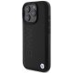 BMW iPhone 16 Pro Case Leather Hot Stamp MagSafe, Black