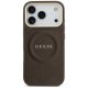 Guess Peony Hot Stamp MagSafe Case for Apple iPhone 17 Pro, Brown