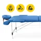 Foldable Aluminium Massage Table 4FIZJO 60 cm, Blue