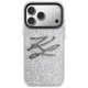 Karl Lagerfeld IML Glitter KL Diamond Logo Phone Case Cover iPhone 17 Pro Max - silver