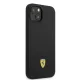 Ferrari Silicone Metal Logo MagSafe Case for iPhone 14 6.1\" Black