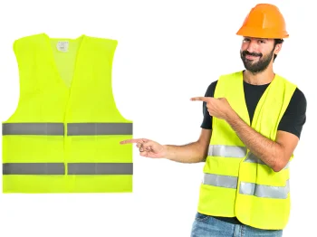 Reflective Safety Vest, Yellow, Size XL