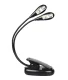 Double LED Clip-on Lamp, Black