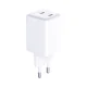 3mk Hyper Charger 45W 2x USB-C GaN Wall Charger - White