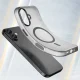 Magnetic Abrasive iPhone 17 Case with MagSafe Support, Matte Black