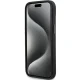 Karl Lagerfeld iPhone 15 Case Silicone Ikonik Metal Pin, Black