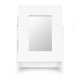 ModernHome Jewelry Organizer Box with Mirror, White