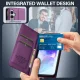 Samsung Galaxy A55 ( SM-A556B/DS ) LC.IMEEKE PU Leather Wallet Protective Book Case Cover, Purple