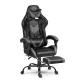 Sofotel Cerber Ergonomic Gaming Chair with Footrest PC Desk Chair, black and gray