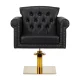 Gabbiano Berlin Hairdressing Chair Black with Gold Base