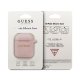 Guess GUACCSILGLLP AirPods cover light pink / pink Silicone Glitter
