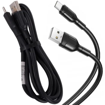 Durable USB-A to USB-C Cable, 1.4m, 2.1A