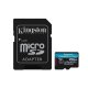 Kingston Canvas Go Plus 256GB MicroSDXC atmiņas karte 200MBps ar adapteri