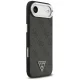 Guess iPhone 17 Air Case 4G PU Leather with Triangle Logo, Black