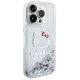 Hello Kitty iPhone 14 Pro Max Case Liquid Glitter Charms, Silver