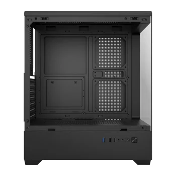 DarkFlash C365 Computer Case, Tempered Glass, E-ATX, Black