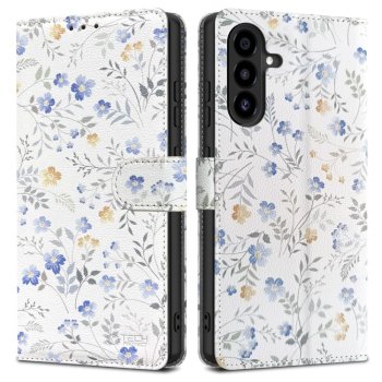 Tech-Protect Wallet Phone Case Cover Samsung Galaxy A26 5G / A17 4G / 5G - Daisies with Leaves