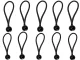 Bungee Cords with Balls for Tarp Fastening, 10 Pcs