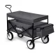 Humberg Folding Transport Cart, 80L, with Canopy