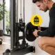 Wall-Mounted Lat Pulldown and Low Row Trainer 4FIZJO CrossPULL