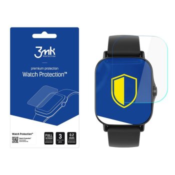 Xiaomi Amazfit GTS 2 / 2e 3MK ARC+ Protective Film Rounded Fullscreen Watch Protector, 3 pcs.