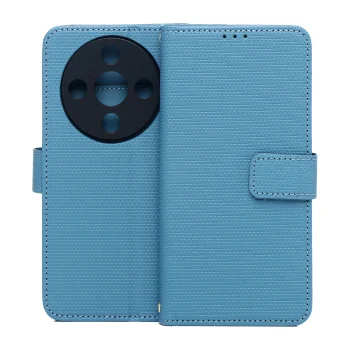 Smart Triangle Wallet Case for Honor Magic 8 Lite, Blue