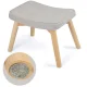 Norse Sofotel Upholstered Footstool, Light Grey