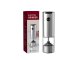 Electric Salt and Pepper Grinder with LED, 17 cm, Silver