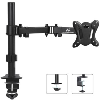 Maclean Desk Mount for LCD Monitor 13"-27" VESA 8kg Black
