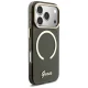 Guess IML Glitters Script Strap MagSafe Case for iPhone 17 Pro, Black