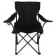 LUARO Folding Camping and Fishing Chair, Black