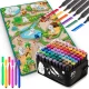 Ricokids 90x120 cm Drawing Mat + 80 Alcohol Markers