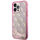 Guess iPhone 14 Pro Max Case Liquid Glitter 4G Translucent, Pink
