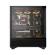 Darkflash DY460 Computer Case with 4 ARGB Fans, Black
