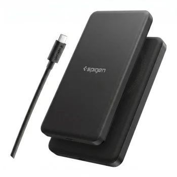 Spigen Essential EA2205MQ 5000mAh 22.5W Qi2 Power Bank, Black