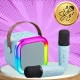 Bakalu KZ1236 Portable Wireless Bluetooth Karaoke Speaker with 2 Mics, RGB