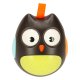 Kid\'s Educational Sensory Tumbler Toy Roly-poly Rattle \"Owl\", Black