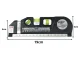 Laser Level with 2.5m Tape Measure and USB Charging, 3 Modes, Black