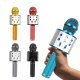 Bērnu karaoke mikrofons bezvadu ar iebūvētu skaļruni WS-858, Sudraba | Karaoke microphone portable wireless speaker