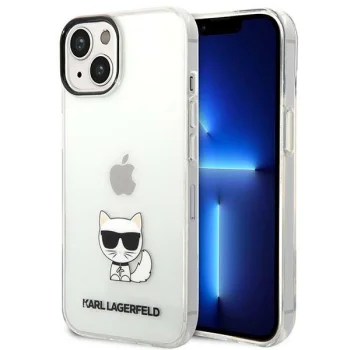 Karl Lagerfeld Choupette Body Case for iPhone 14 Plus - Transparent