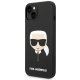 Apple iPhone 14 Plus 6.7\" Karl Lagerfeld Silicone Karl`s Head Case Cover (KLHCP14MSLKHBK), Black