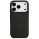 Mercedes Leather Vintage Logo MagSafe Case for iPhone 17 Pro Black