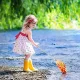 Telescopic Butterfly Net for Kids, Insect and Fish Catching, Orange
