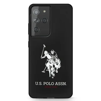 Samsung Galaxy S21 Ultra (SM-G998B) US Polo Silicone Logo Case Cover (USHCS21LSLHRBK), Black