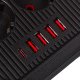 Maclean MCE389 B Power Strip, 6 Outlets, 4xUSB, 1xUSB-C, 1.5m, Black